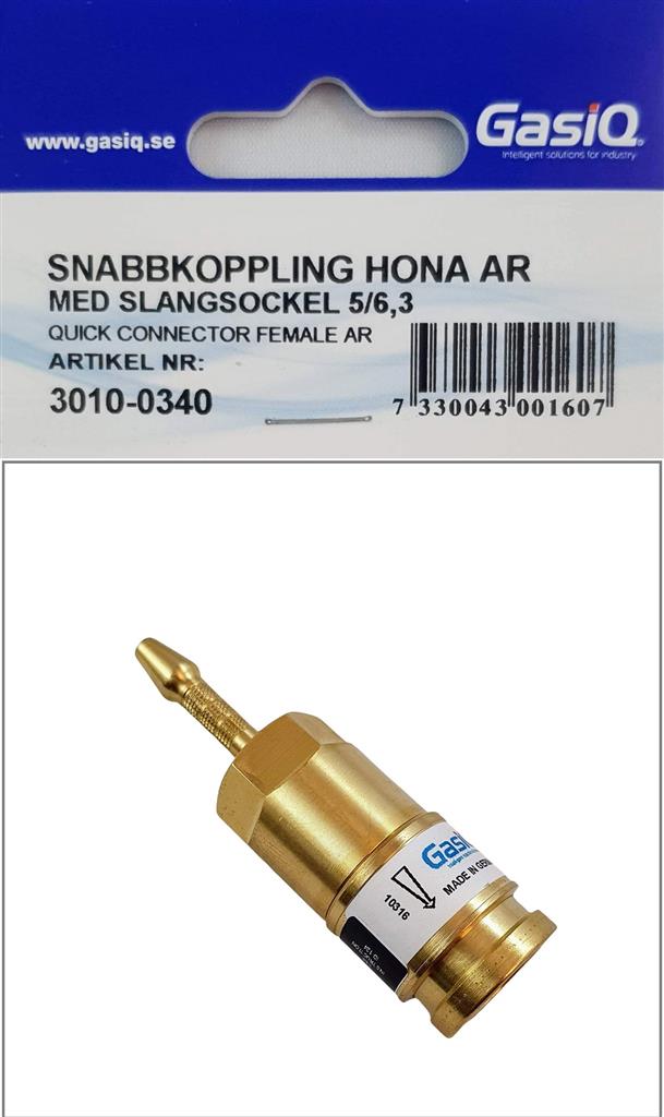 SNABBKOPPLING HONA AR SLANGSOCKEL 5+6,3mm