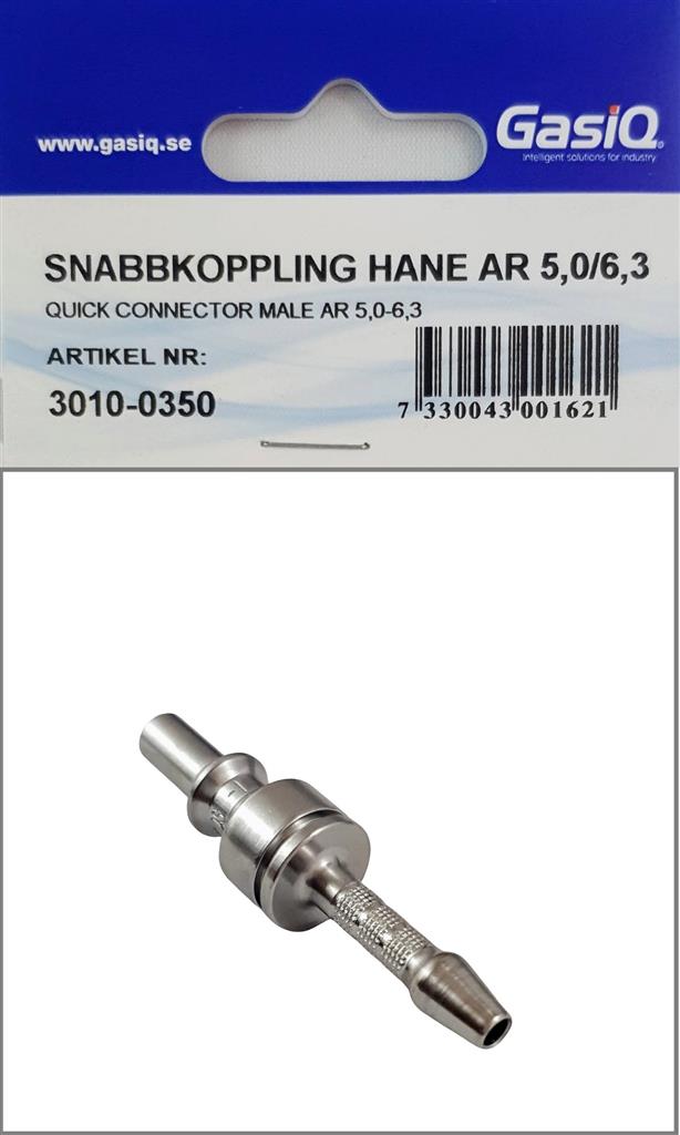 SNABBKOPPLING HANE AR 5,0/6,3mm